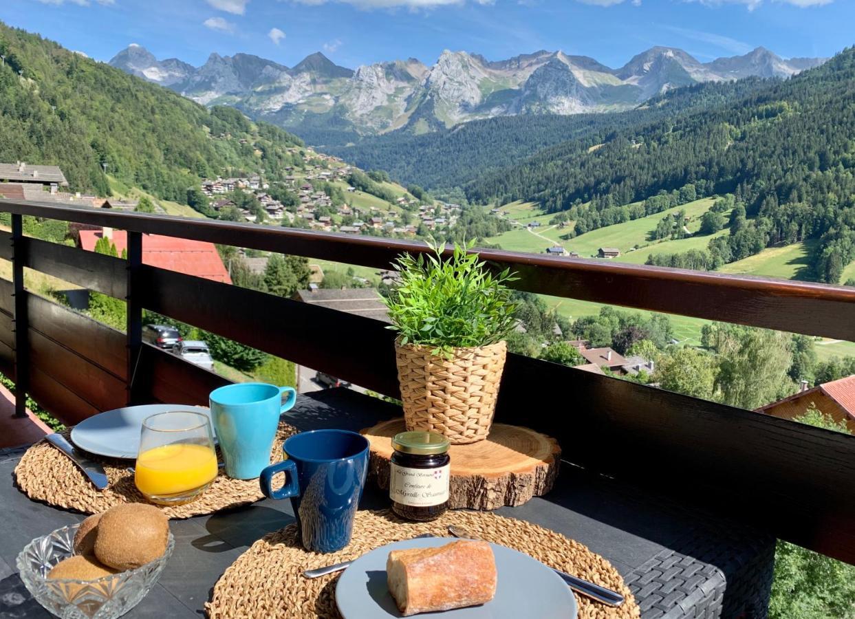 Bel Appartement Avec Vue Exceptionnelle Le Grand-Bornand Esterno foto