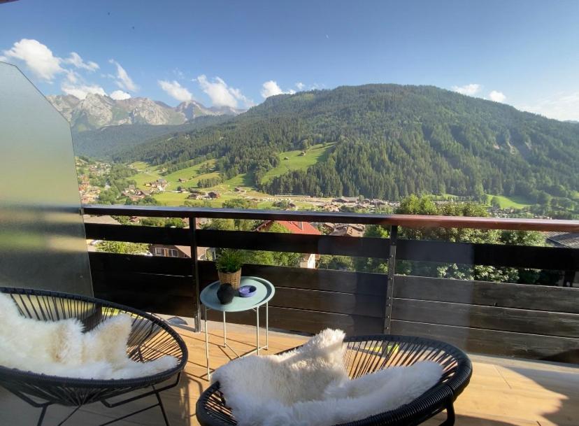 Bel Appartement Avec Vue Exceptionnelle Le Grand-Bornand Esterno foto